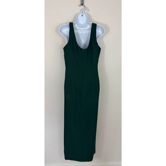 Night Studio New York Green Maxi Dress Vintage USA Made Size 14 - Picture 3 of 9
